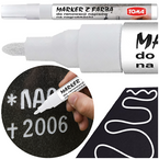 MARKER OLEJOWY Z FARBĄ DO RENOWACJI NAPISÓW NAGROBKÓW BIAŁY TO-448 TOMA