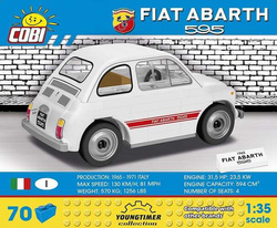 COBI FIAT ABARTH 595 1965 YOUNGTIMER POLSKIE KLOCKI SAMOCHÓD AUTO