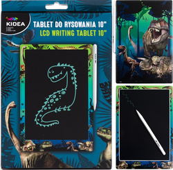 TABLET DO RYSOWANIA ZNIKOPIS LCD DINOZAURY - KIDEA