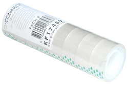TAŚMA BIUROWA Q-CONNECT KLEJĄCA 18 mm x 10 METRÓW - 8 SZTUK - 6 opakowań