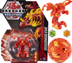BAKUGAN EVOLUTIONS DRAGONOID EVO FIGURKA BITEWNA TRANSFORMUJĄCA KULA KARTY
