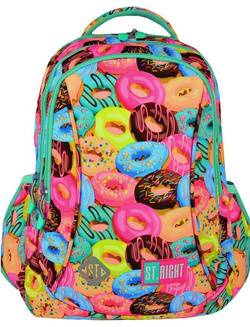 PLECAK SZKOLNY MŁODZIEŻOWY ST.RIGHT MAJEWSKI BP-26 DONUTY PĄCZKI