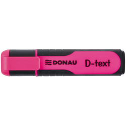 ZAKREŚLACZ MARKER FLUORESCENCYJNY ŚCIĘTY DONAU D-TEXT FLUO RÓŻOWY