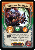 KARTA GRA LIGHTSEEKERS BOHATER - OVERSEER TUSKRAGE