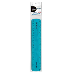 LINIJKA NIEŁAMLIWA 20 cm GIĘTKA FLEXI KIDEA