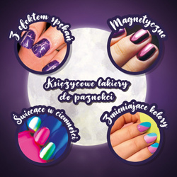 ZESTAW DO MALOWANIA PAZNOKCI MANICURE KSIĘŻYCOWY MOON ACADEMY LISCIANI