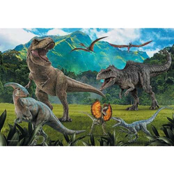 PUZZLE 100 EL. PARK JURAJSKI DINOZAURY UKŁADANKA DLA DZIECI TREFL 16441