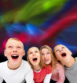 PROJEKTOR AURORA ZORZA POLARNA LAMPKA NOCNA DO SYPIALNI LED BRAINSTORM