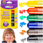 KREDKI ŻELOWE W SZTYFCIE WYKRĘCANE STRIGO 6 INTENSYWNYCH KOLORÓW MIĘKKIE