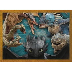 PUZZLE 4w1 JAK WYTRESOWAĆ SMOKA SZCZERBATEK UKŁADANKA 34678 TREFL