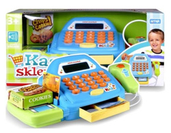 KASA SKLEPOWA SKANER CZYTNIK + AKCESORIA DŹWIĘK