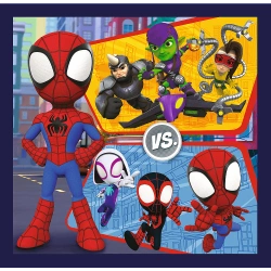 PUZZLE 3W1 SPIDEY PRZYGODY SPIDEYA I PRZYJACIÓŁ UKŁADANKA 34892 TREFL