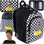 PLECAK SZKOLNY PIÓRNIK WOREK ST.RIGHT 3w1 BP-58 SZACHOWNICA PIESEK CORGI