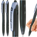 DŁUGOPIS OLEJOWY Z ZATYCZKĄ CZARNY REXGRIP BIUROWY SZKOLNY PILOT - 2 sztuki