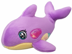PLUSZAK MASKOTKA ORKA WIELORYB MIŁA W DOTYKU MIĘKKA FIOLETOWA 20 cm