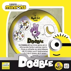 DOBBLE MINIONKI GRA KARCIANA TOWARZYSKA IMPREZOWA RODZINNA 55 KART DE