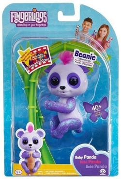 FINGERLINGS INTERAKTYWA FIOLETOWA PANDA BEANIE