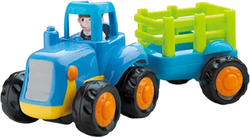 TRAKTOR Z PRZYCZEPĄ DLA MALUCHA CIĄGNIK Z NAPĘDEM