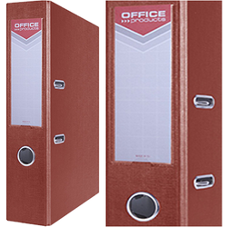 SEGREGATOR A4/75mm OFFICE PRODUCTS Z DŹWIGNIĄ PP BORDOWY 10 SZTUK