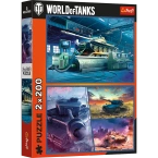 PUZZLE 2x200 ELEMENTÓW WOLRD OF TANKS PANCERNA MISJA UKŁADANKA TREFL 13346