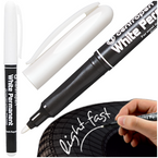 MARKER PISAK FLAMASTER PERMANENTY OKRĄGŁY BIAŁY CIENKI 1,2mm CENTROPEN