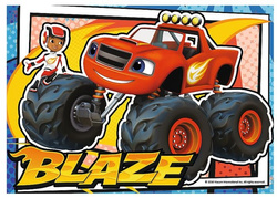 PUZZLE 4W1 BLAZE I PRZYJACIELE MEGA MASZYNY TREFL