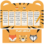 PLAN LEKCJI A4 BB FRIENDS BOYS INTERDRUK TYGRYS LIS DO SZKOŁY