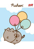 ZESZYT W 3 LINIE A5/32 KARTKI PUSHEEN KOTEK LAMINOWANY ZESTAW 4w1 UNIPAP
