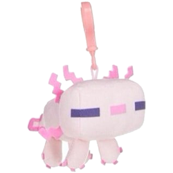 MINECRAFT PLUSZAK MASKOTKA AKSOLOTL PRZYTULANKA PIXELE MIĘKKA Z ZAWIESZKĄ