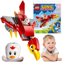 LEGO SONIC THE HEDGEHOG ATAKUJĄCY BALKIRY SAMOLOT PTAK CLUCKY 30704