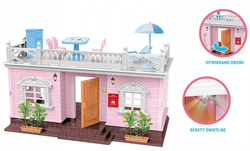DOMEK DLA LALEK VILLA MY DREAM HOUSE ASKATO AKCESORIA MEBELKI ŚWIECI