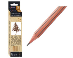 OŁÓWEK GRAFITOWY Z DREWNA CEDROWEGO 4B ST MAJEWSKI