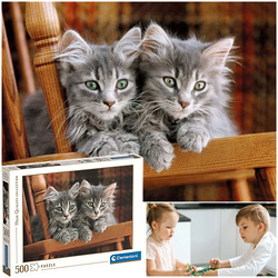 PUZZLE KOTKI KOCIĘTA KOCIAKI 500 EL. HIGH QUALITY COLLECTION CLEMENTONI