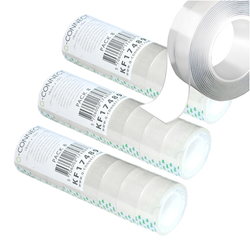 TAŚMA BIUROWA Q-CONNECT KLEJĄCA 18 mm x 10 METRÓW - 8 SZTUK - 3 opakowania
