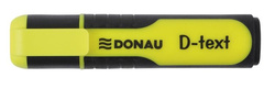 ZAKREŚLACZ MARKER FLUORESCENCYJNY ŚCIĘTY DONAU D-TEXT FLUO ŻÓŁTY