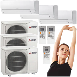 KLIMATYZATOR MITSUBISHI HR MSZ-HR35VF 3,4kW GRZANIE I CHŁODZENIE - 3 szt.