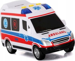 AMBULANS KARETKA POGOTOWIE RATUNKOWE SYRENY ŚWIATŁA SAMOCHÓD Z DŹWIĘKIEM