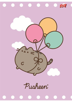 ZESZYT A5 KRATKA 32 KARTKI LAMINOWANY UNIPAP MAJEWSKI PUSHEEN KOTEK