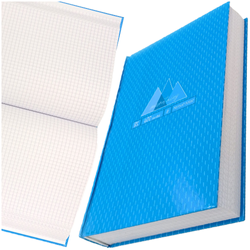 ZESZYT B5 W KRATKĘ KRESKA BRULION 400 kartek TWARDA OPRAWA GÓRY NIEBIESKI