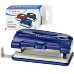 DZIURKACZ BIUROWY PLASTIKOWY GRANATOWY STARPAK DZIURKUJE DO 10 KARTEK