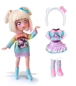 LALKA FASHION UNICORN STYLISTKA HELLO KITTY MANGA MODA JAPOŃSKA PRZEGUBOWA