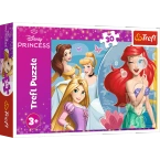 PUZZLE 30 ELEMENTÓW DISNEY PRINCESS PIĘKNY DZIEŃ KSIĘŻNICZEK 18308 TREFL