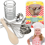 PRZYBORY KUCHENNE METALOWE ZABAWKOWE DLA DZIECI MELISSA AND DOUG 7 EL.
