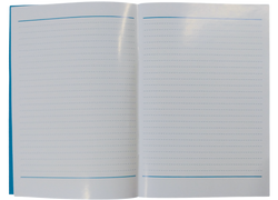 ZESZYT W PRZERYWANE LINIE A5 30 KARTEK NA ZAMÓWIENIE KREDOWY CZERWONY