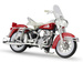 MODEL HARLEY DAVIDSON 1962 FLH DUO GLIDE CZERWONY