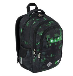PLECAK SZKOLNY TRZYKOMOROWY LEKKI 20L ST.RIGHT BP-26 DLA GRACZA GREEN GAME