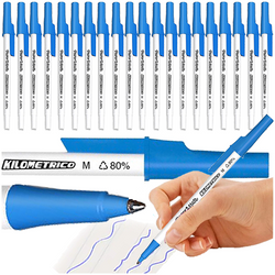 DŁUGOPIS PAPER MATE KILOMETRICO NIEBIESKI ZE SKUWKĄ 1mm - 20 szt.