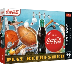 PUZZLE 1000 ELEMENTÓW COCA-COLA: CHWILA ORZEŹWIENIA UKŁADANKA TREFL 12101