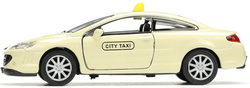 PEUGEOT COUPE 407 TAXI METALOWE AUTO KOLEKCJONERSKIE WELLY 1:34