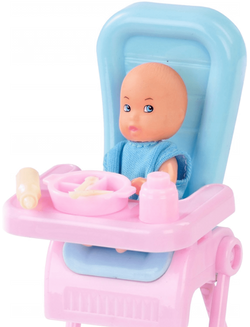 LALKA NATALIA RODZICE Z DZIDZIUSIEM KEN KARMIENIE